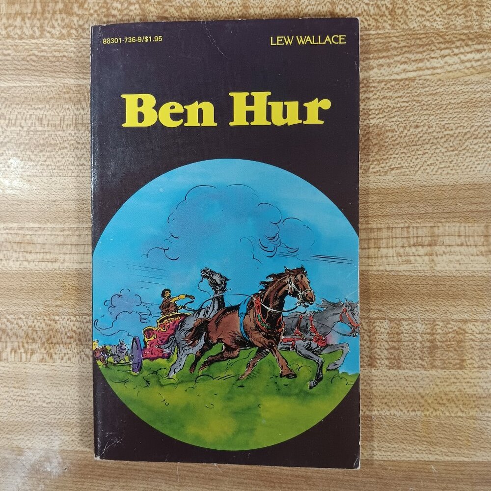 Ben Hur Lew Wallace B&W Pocket Classics Comic Paperback Vintage 80s Christian